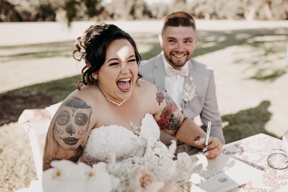 Tayla and Josh wedding photos Nomad Collective
