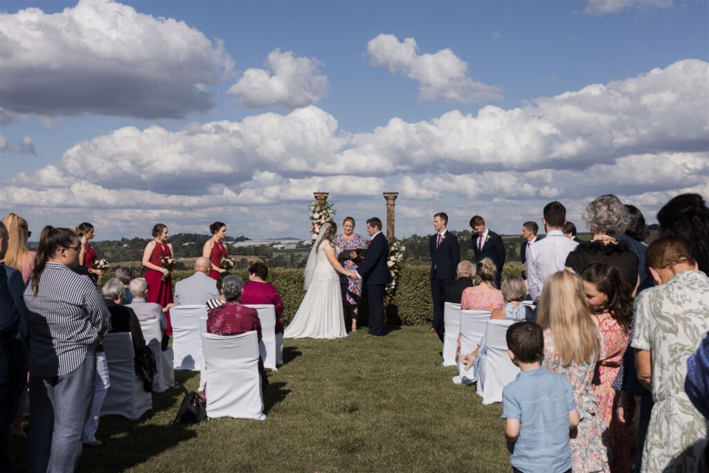 Hanna and Troy's wedding ceremony