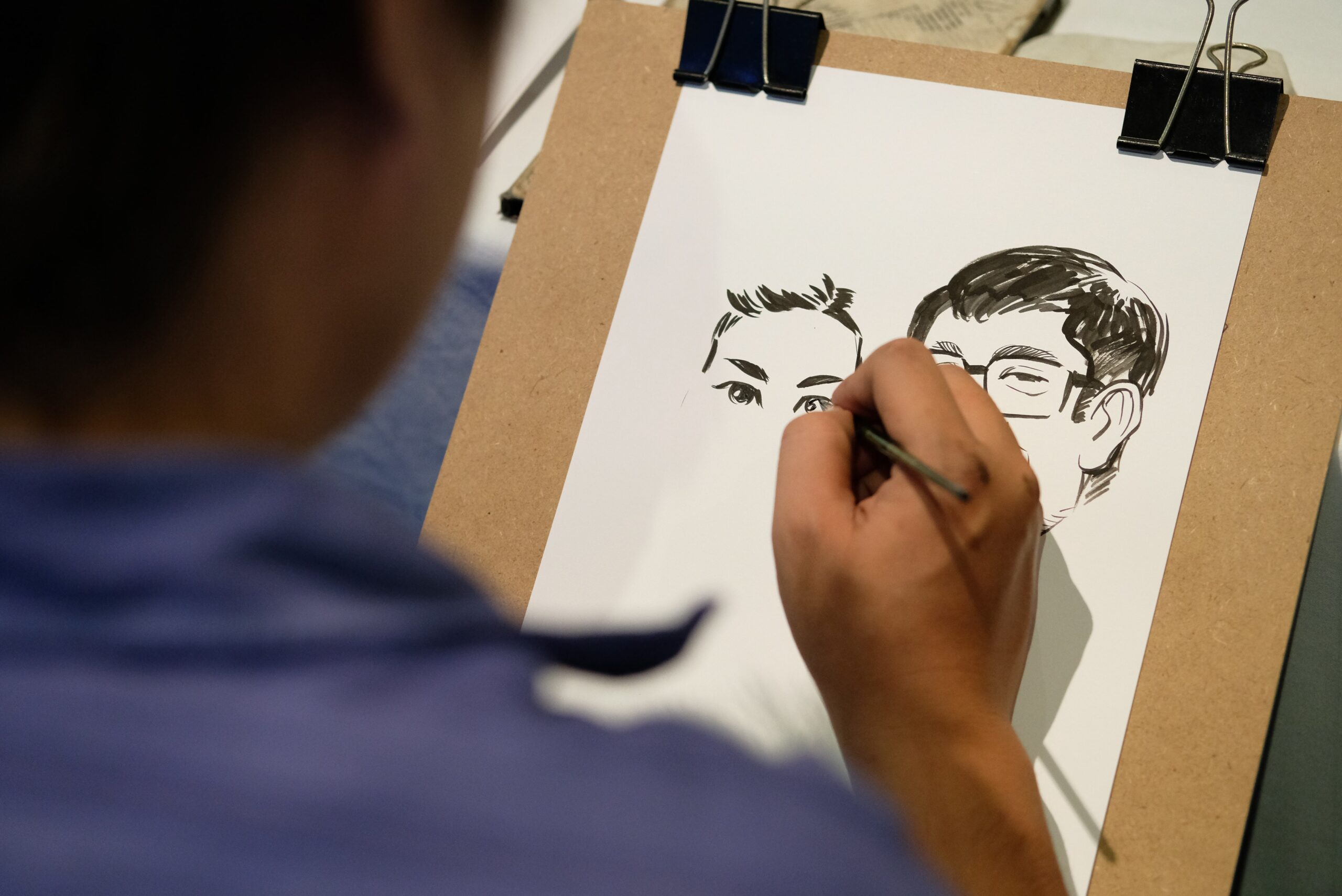 Caricaturist for your wedding reception